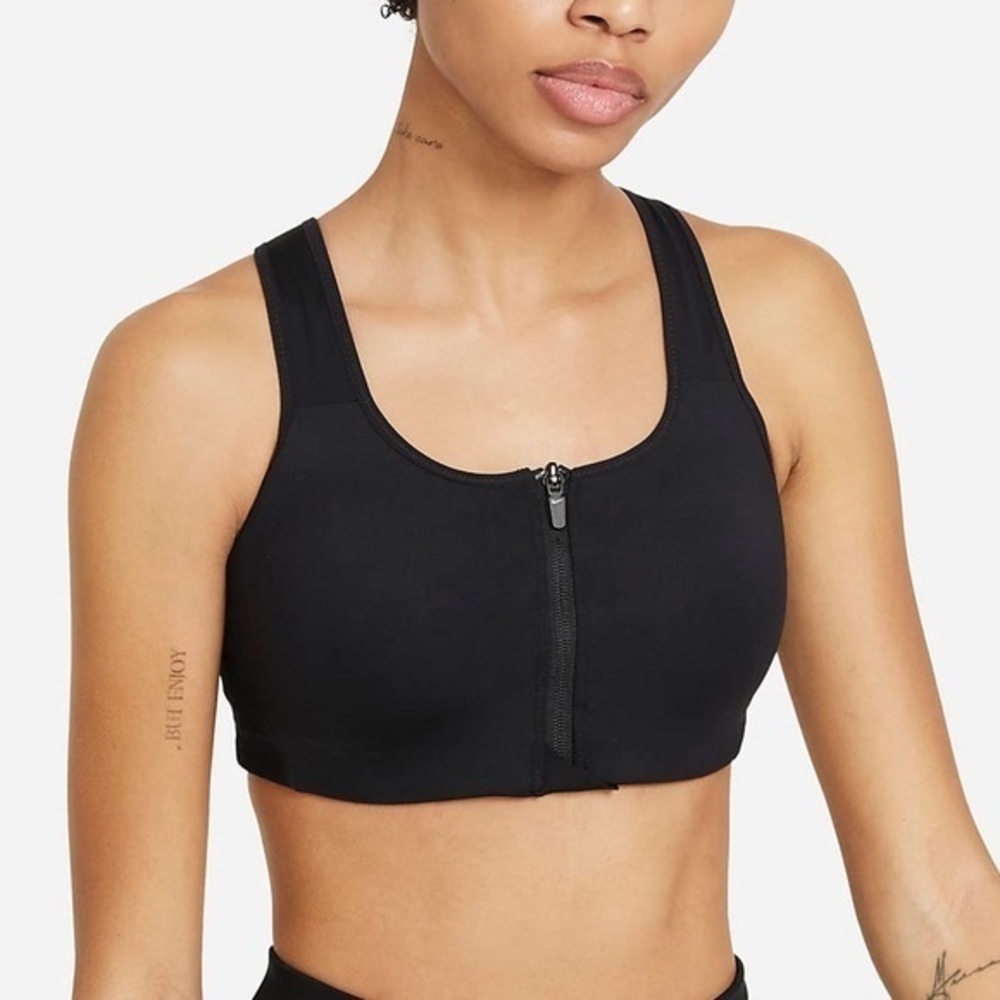 Nike Shape High-Support Zip-Front Sports Bra - Picture 2 of 8